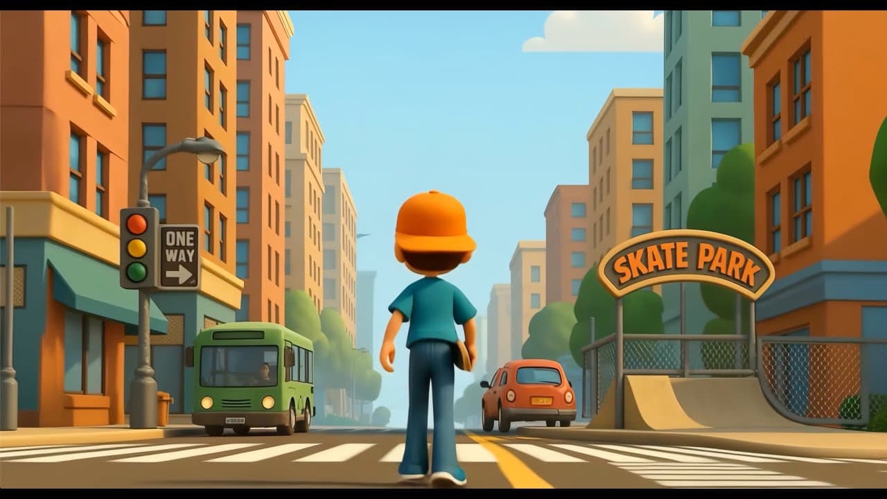 A Great Day to Skate (AI Short Film)