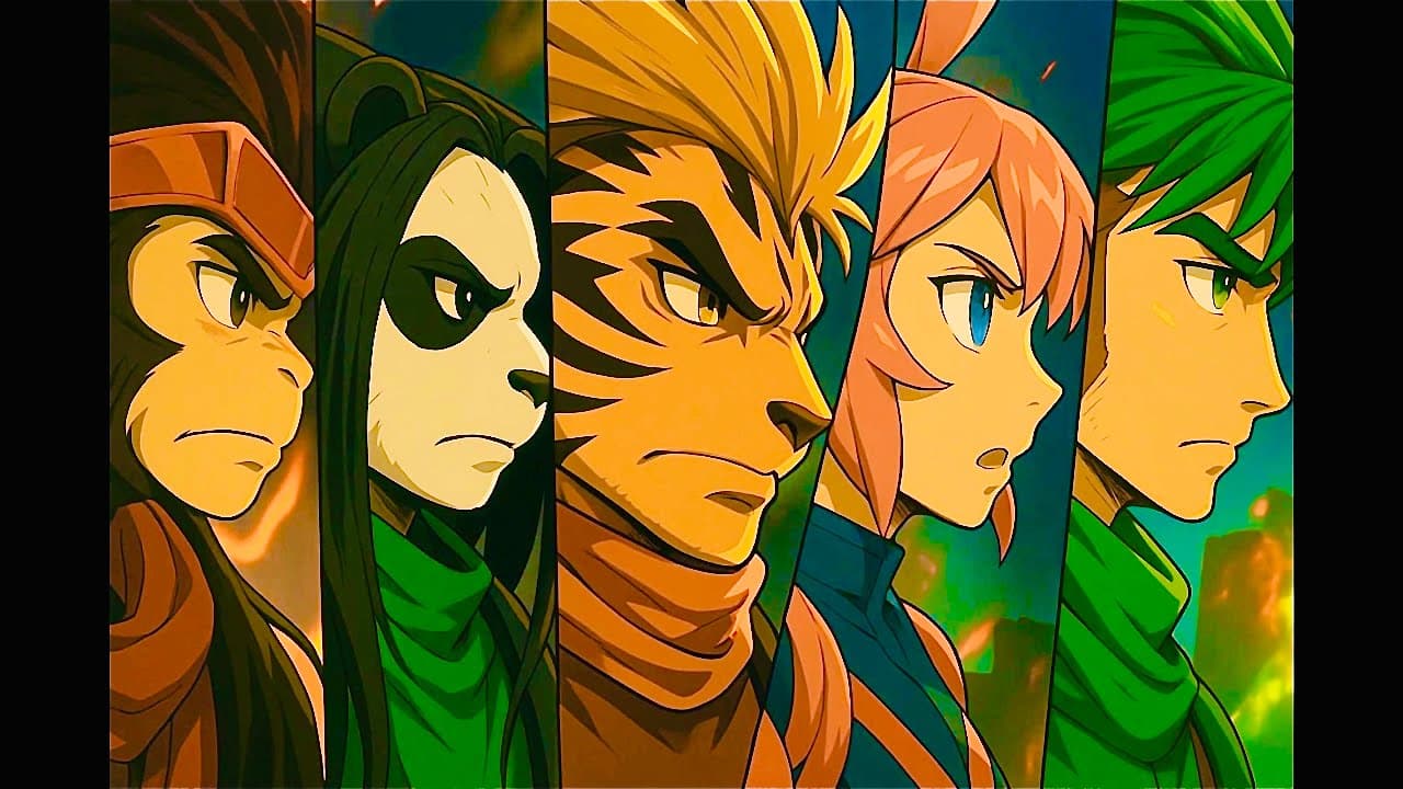 Earth Defense Heroes Anime AI-Generated Music Video OP - 地球防衛ヒーローズ